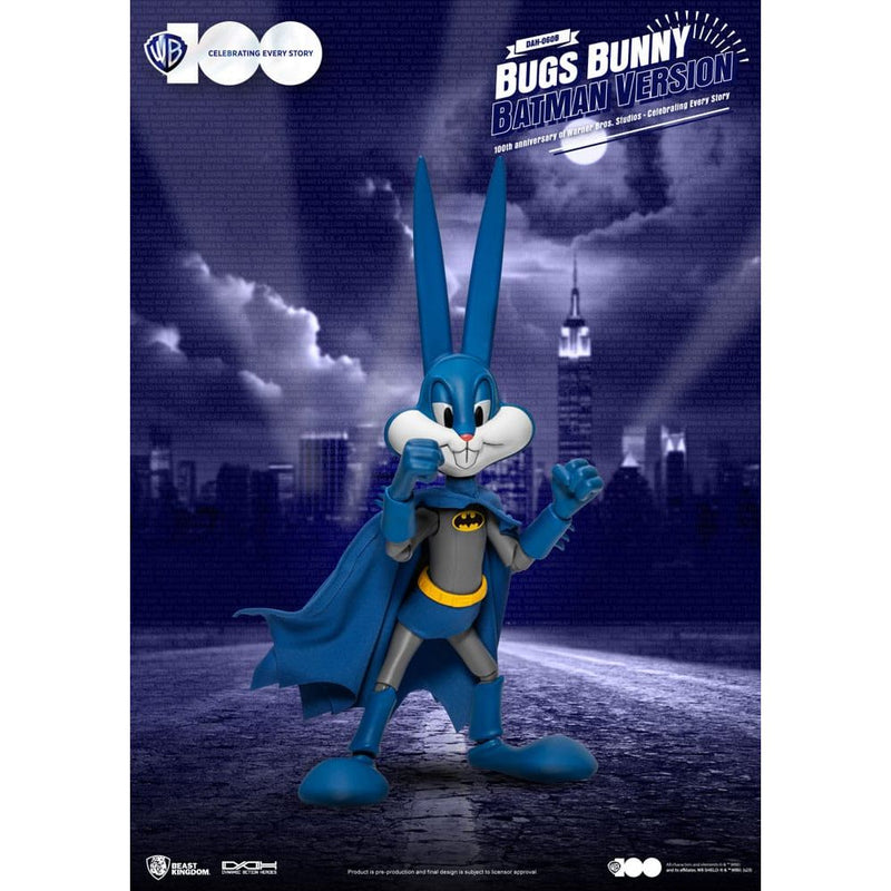 Warner Brothers Dynamic 8ction Heroes Action Figure 1/9 100th Anniversary of Warner Bros. Studios Bugs Bunny Batman Ver. 17 CM