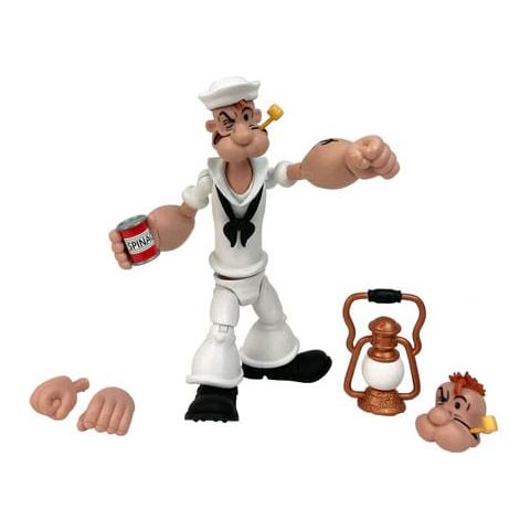 Popeye Action Figure Wave 02 Popeye White Sailor Suit