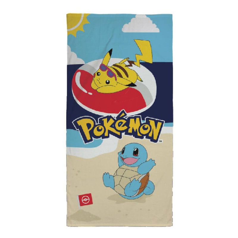 Pokemon Towel Pikachu / Schiggy 70 X 140 CM