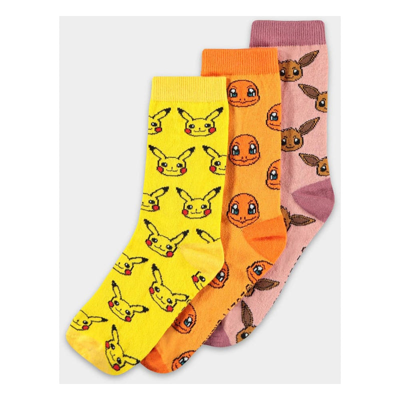 Pokemon Socks Three Icons - Pack Of 3