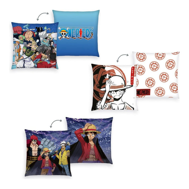 One Piece Pillows Monkey D. Luffy - Pack Of 3 - 40 X 40 CM