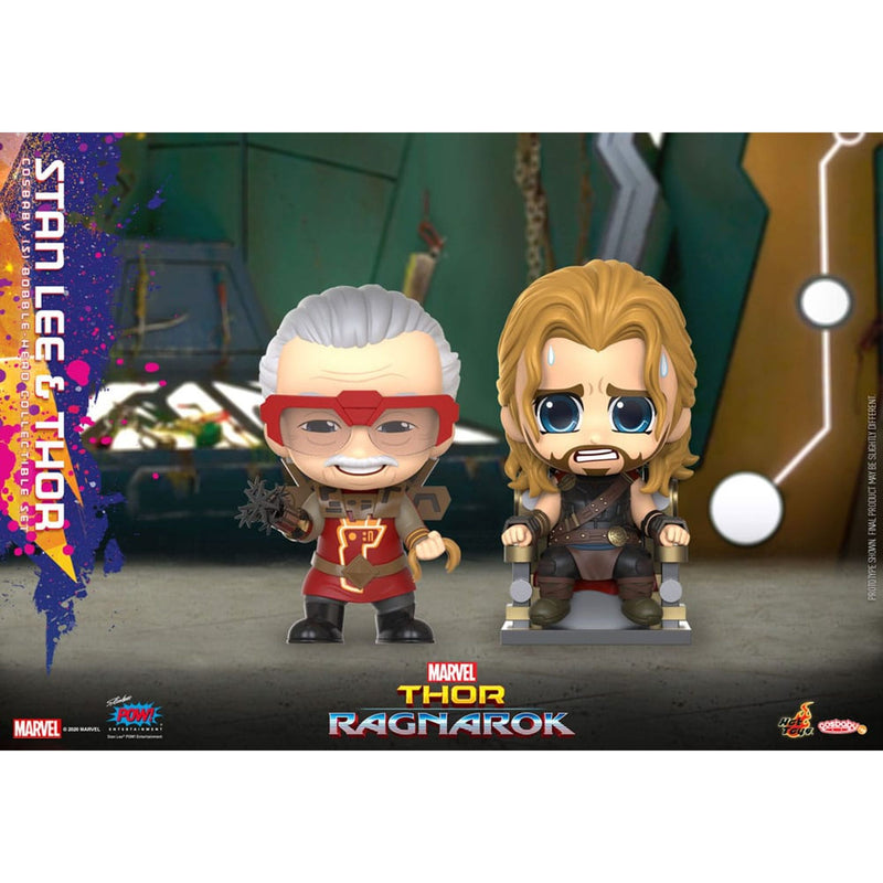 Thor: Ragnarok Cosbaby S Mini Figures Stan Lee & Thor 10 CM