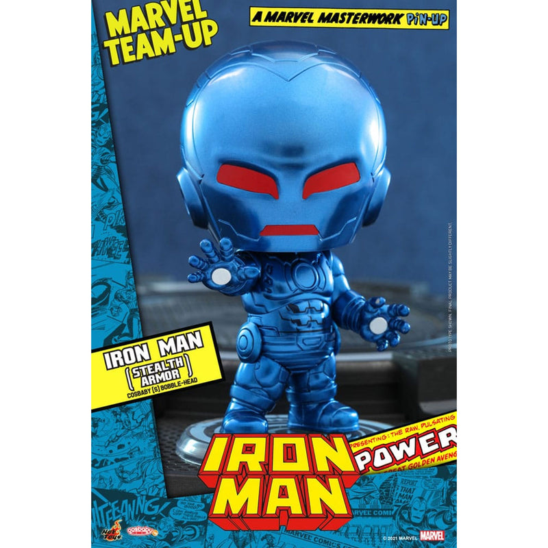 Marvel Comics Cosbaby S Mini Figure Iron Man Stealth Armor 10 CM