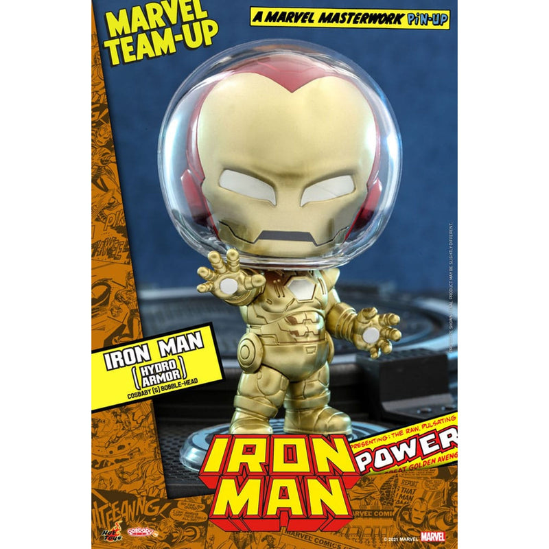 Marvel Comics Cosbaby S Mini Figure Iron Man Hydro Armor 10 CM