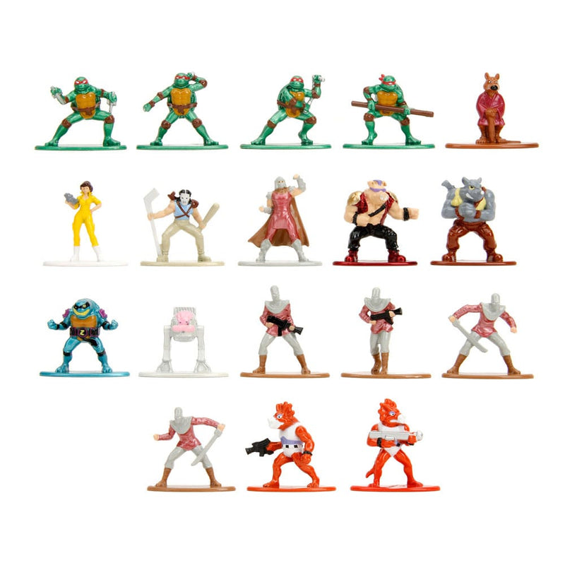 Teenage Mutant Ninja Turtles Nano Metalfigs Diecast Mini Figures Wave 2 4 CM - Pack Of 18