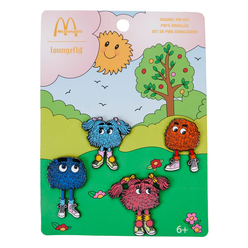 McDonalds By Loungefly Enamel Pins Fry Gang 3 CM - Set Of 4