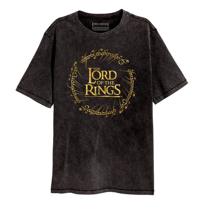 Lord Of The Rings Gold Foil Logo T-Shirt