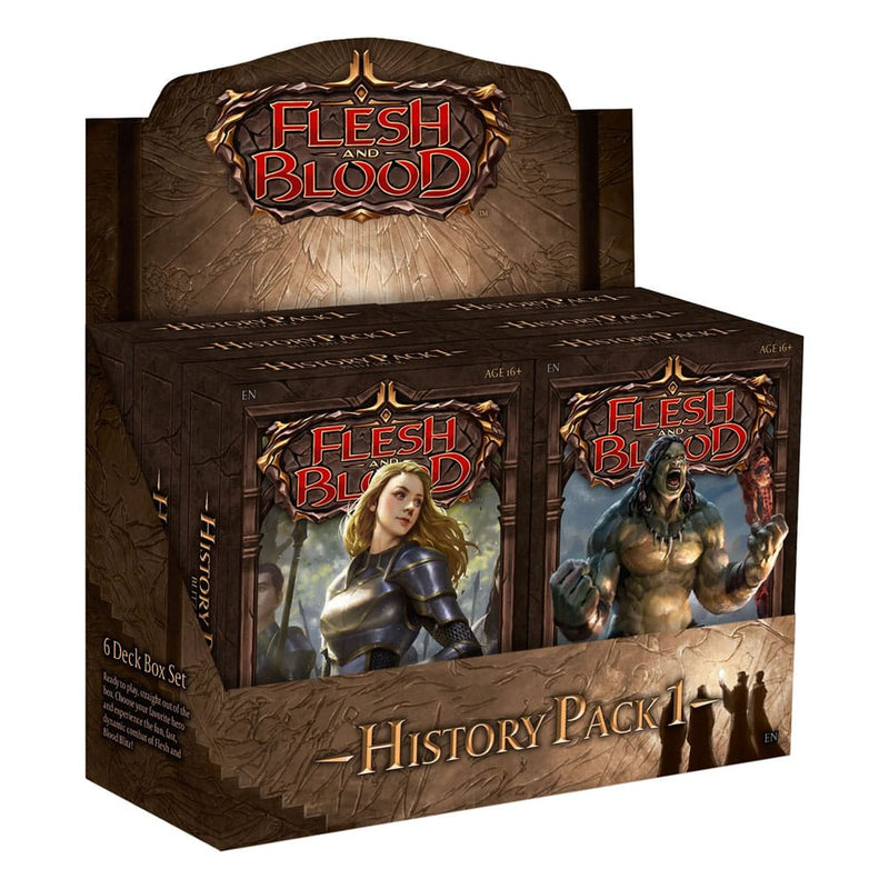 Flesh And Blood Trading Card Game History Pack 1 Blitz Decks Display - Pack Of 6