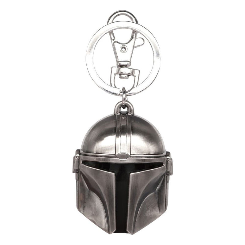 EX Display Star Wars Metal Keychain Mandalorian Helmet