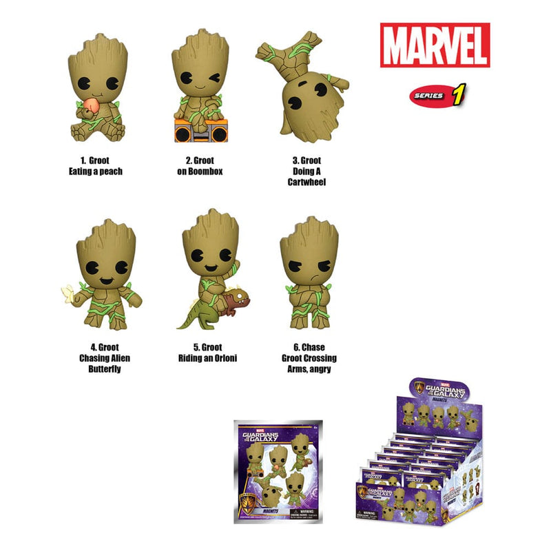 Guardians Of The Galaxy Magnets Groot Series 1 Display 12