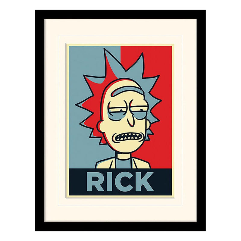 Rick And Morty Collector Print Framed Poster Rick Campaign / White Background