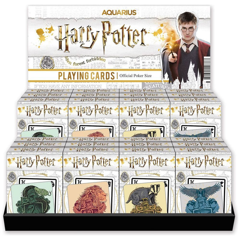 Harry Potter Playing Cards Display Houses 24
