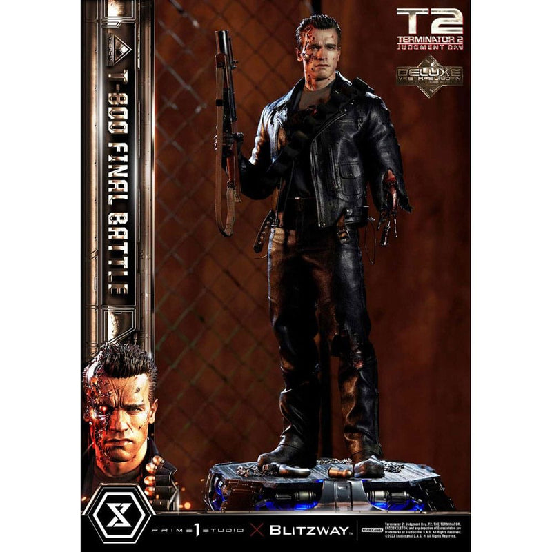 Terminator 2 Museum Masterline Series Statue 1/3 T-800 Final Battle Deluxe Version 75 CM