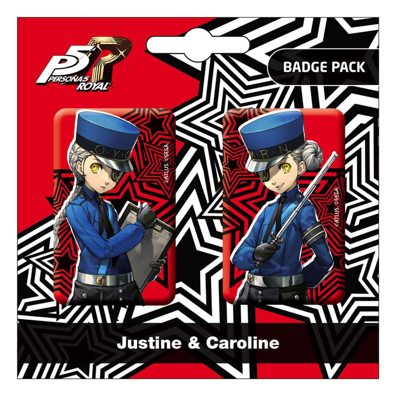Persona 5 Royal Pin Badges Justine & Caroline - Pack Of 2