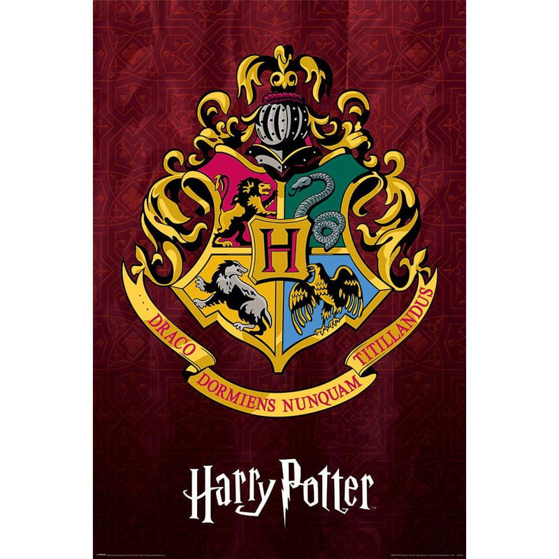 Harry Potter Poster Pack Colourful Crest Hogwarts 61 x 91 CM - Pack Of 4