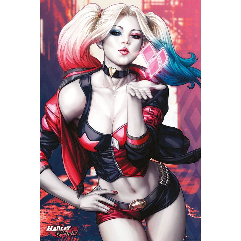 DC Comics Poster Pack Harley Quinn Kiss 61 x 91 CM - Pack Of 4