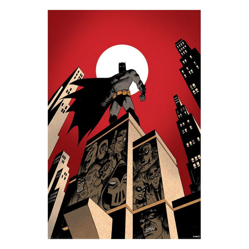DC Comics Poster Pack Batman Villain Skyline 61 x 91 CM - Pack Of 4