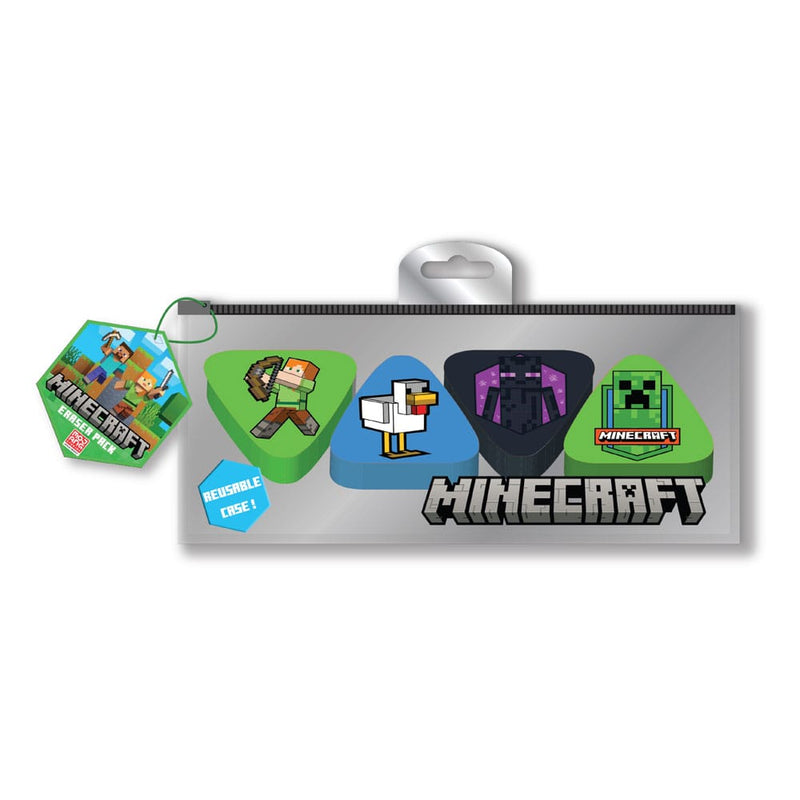 Minecraft Eraser 4-Pack - Case 10