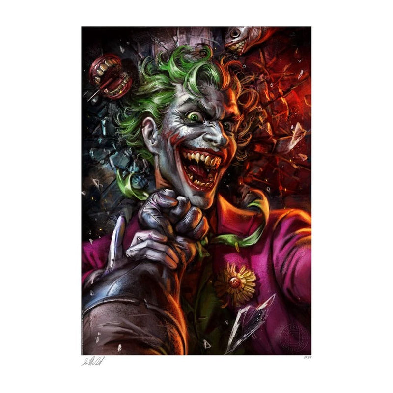 DC Comics Art Print Eternal Enemies: The Joker Vs Batman 46 X 61 CM - Unframed