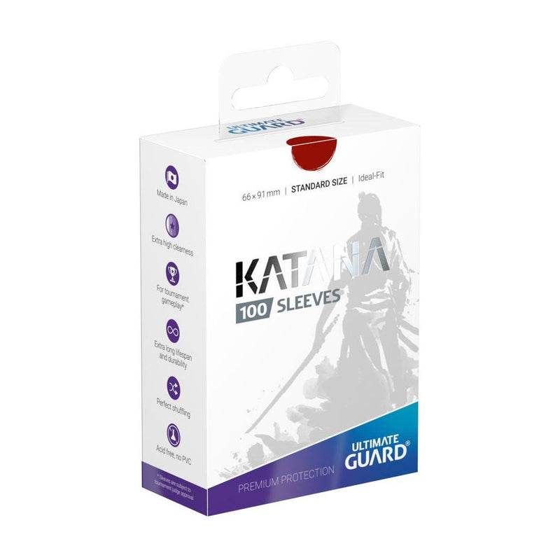 Katana Sleeves Standard Size Red Count Of - 100