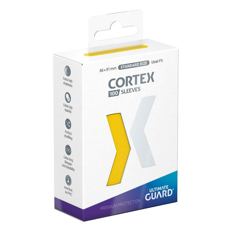 Cortex Sleeves Standard Size Yellow - 100 Pieces