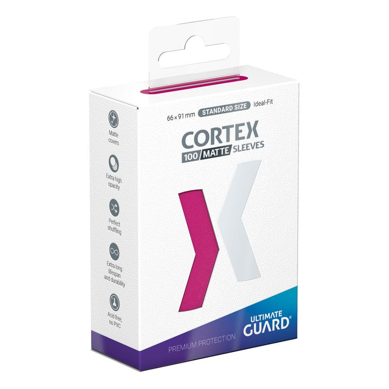 Cortex Sleeves Standard Size Matte Pink - 100 Pieces
