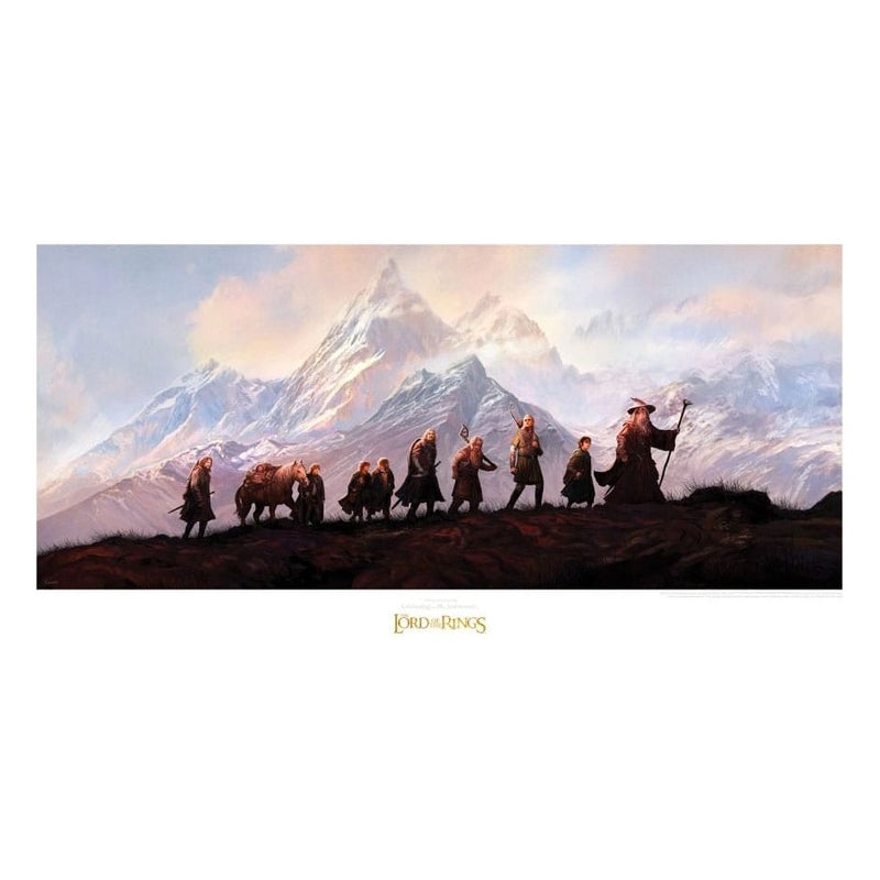 Lord Of The Rings Art Print The Fellowship Of The Ring: 20th Anniversary 59 X 30 CM