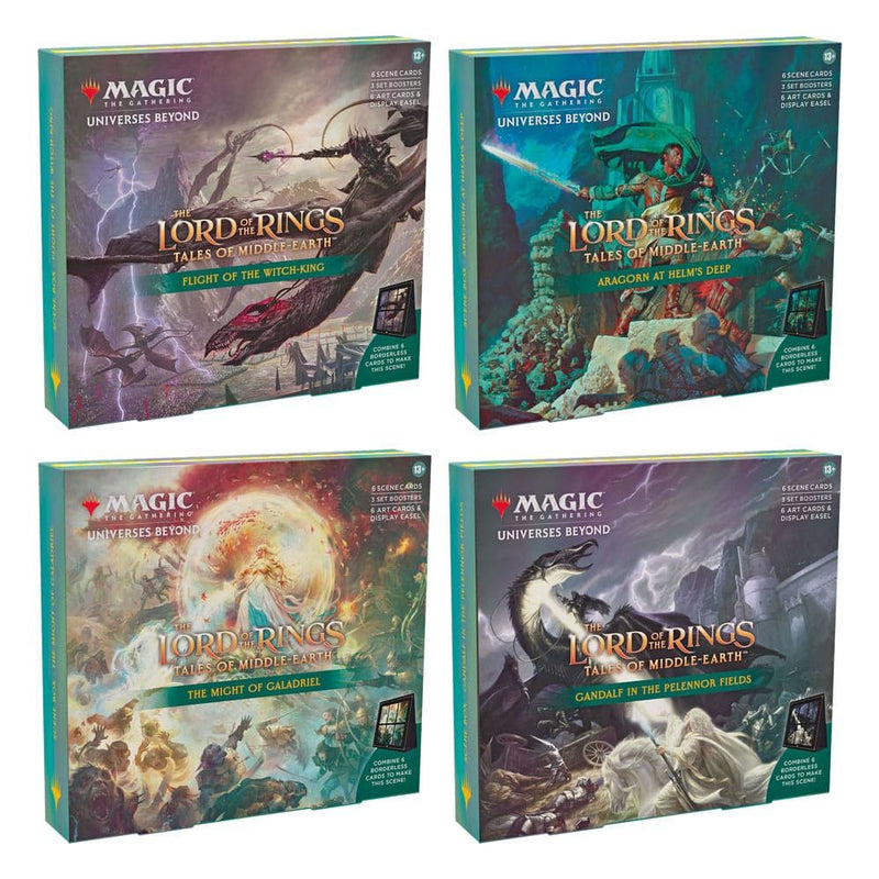 Magic the Gathering The Lord of the Rings: Tales of Middle-earth Scene Boxes Display - Pack Of 4