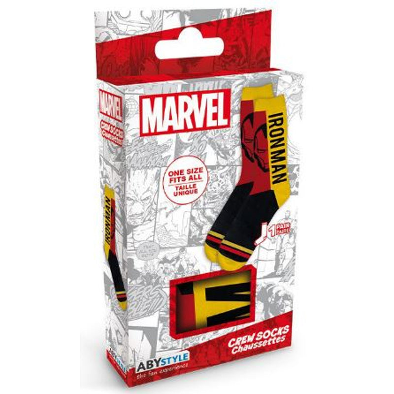 Marvel Iron Man Socks Yellow / Red