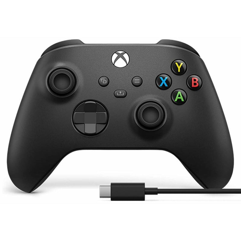 Xbox Wireless Controller – Carbon Black + USB Cable XONE & XBX Compatible | Microsoft Xbox One