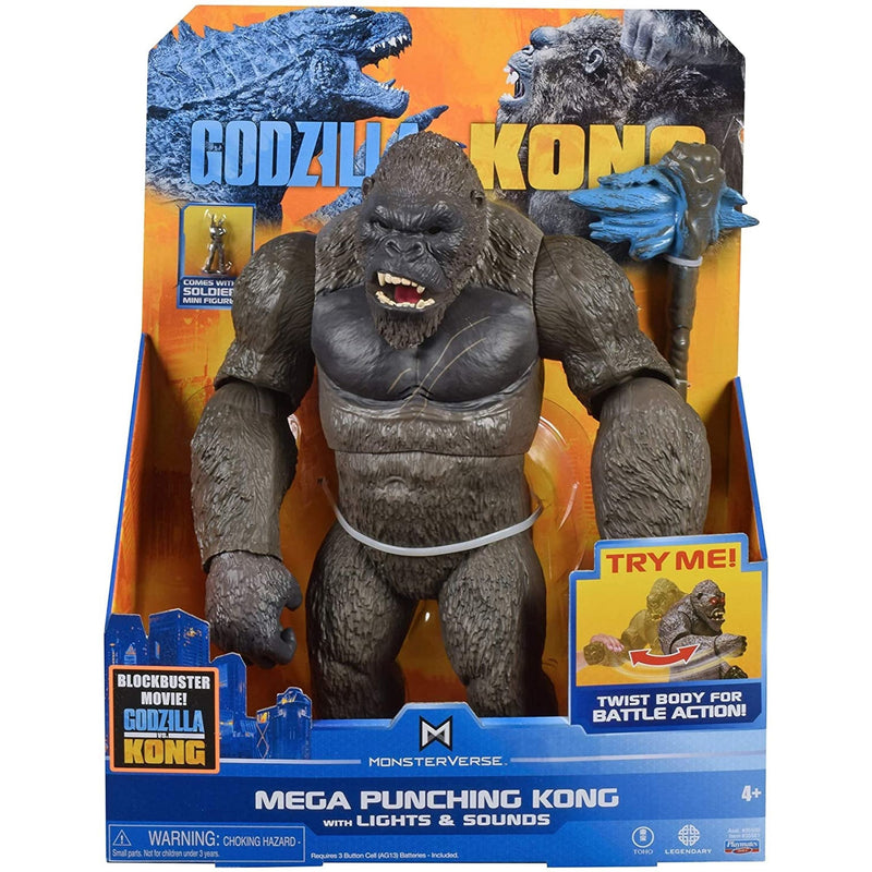 Monsterverse Godzilla Vs Kong 13 Inch Mega Figure Mega Kong With Lights & Sounds Toys