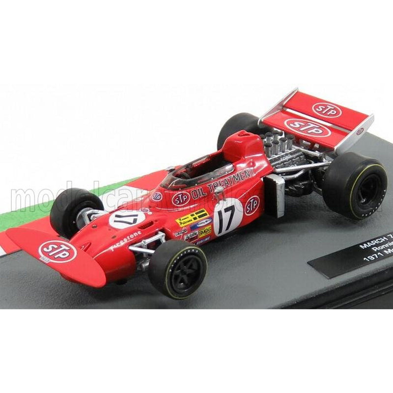 March F1 711 Team Stp March Racing Team N 17 2Nd Monaco GP 1971 R.Peterson Red - 1:43