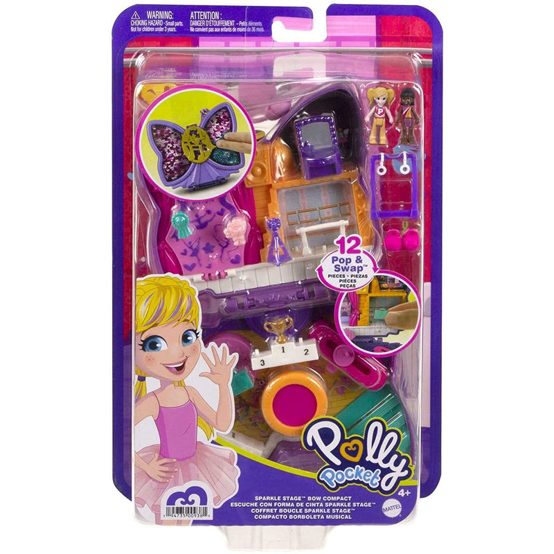 Polly Pocket Big World Sparkle Stage Bow Toys