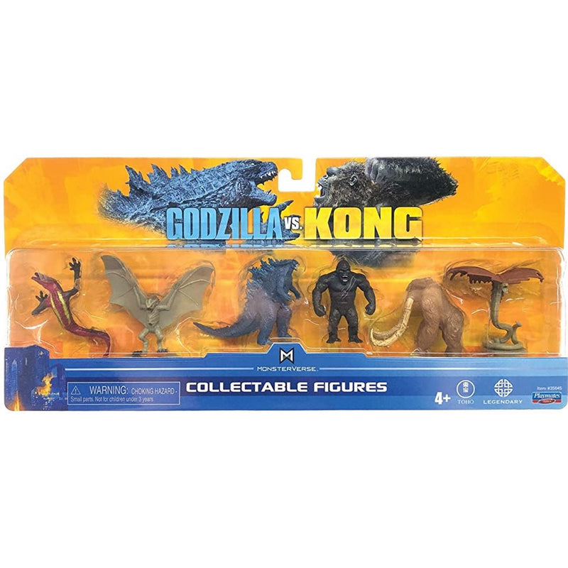 Monsterverse Godzilla VS Kong 2 Mini Monster 6 Pack Toys