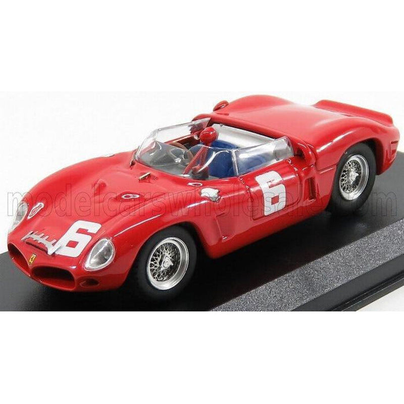 Ferrari 246Sp Dino Spider N 6 (Chassis N 0022M) Winner Guards Trophy Brands Hatch 1962 M.Parkes Red 1:43