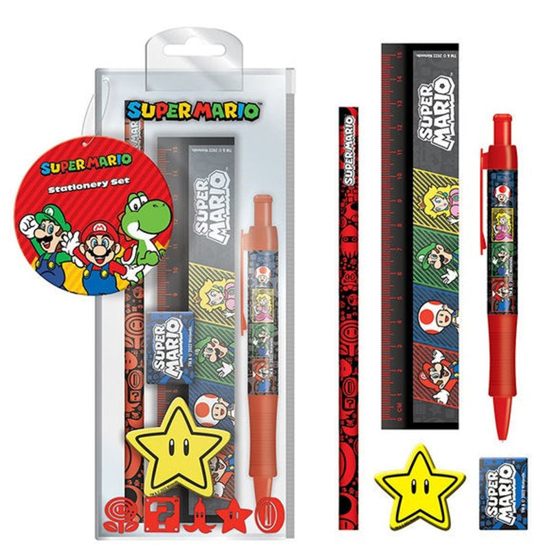 Super Mario 4 Colour Standard Stationery Set