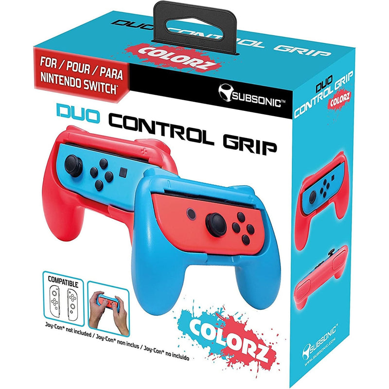 Duo Control Grips For Joy-Cons Red / Blue Switch