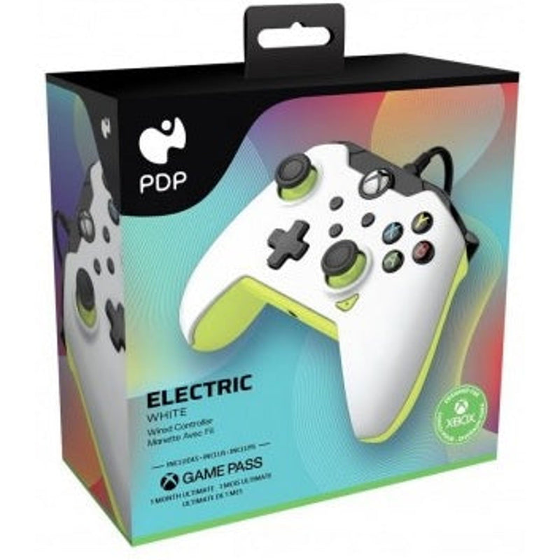 Wired Controller Electric White & Yellow Compatible With Xbox One / Xbox X