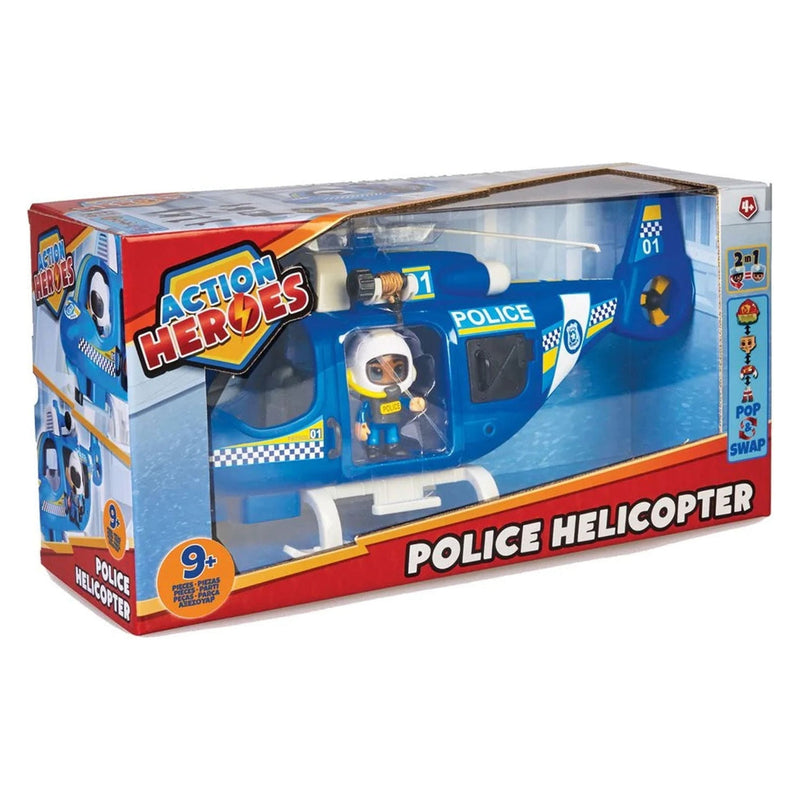 Action Heroes Police Helicopter Toys