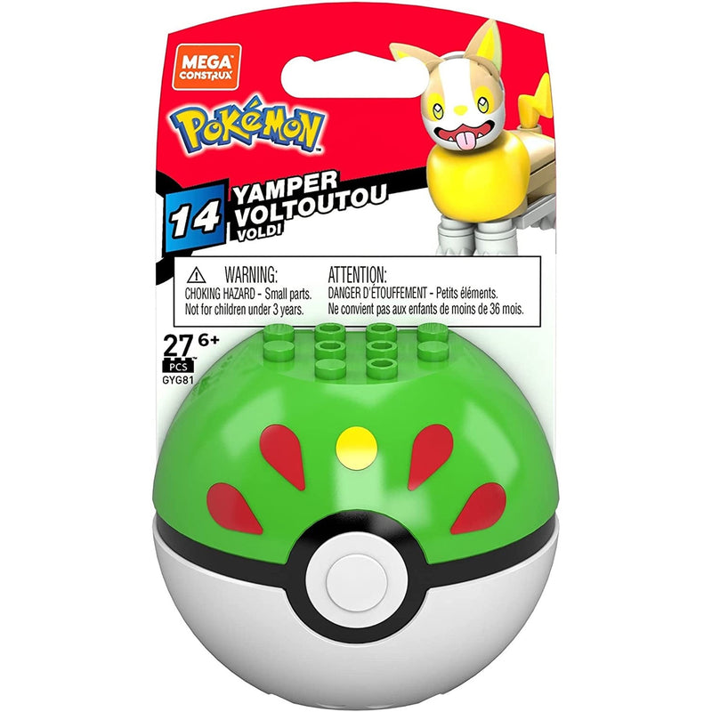 Mega Construx Pokemon Poke Ball Yamper Toys