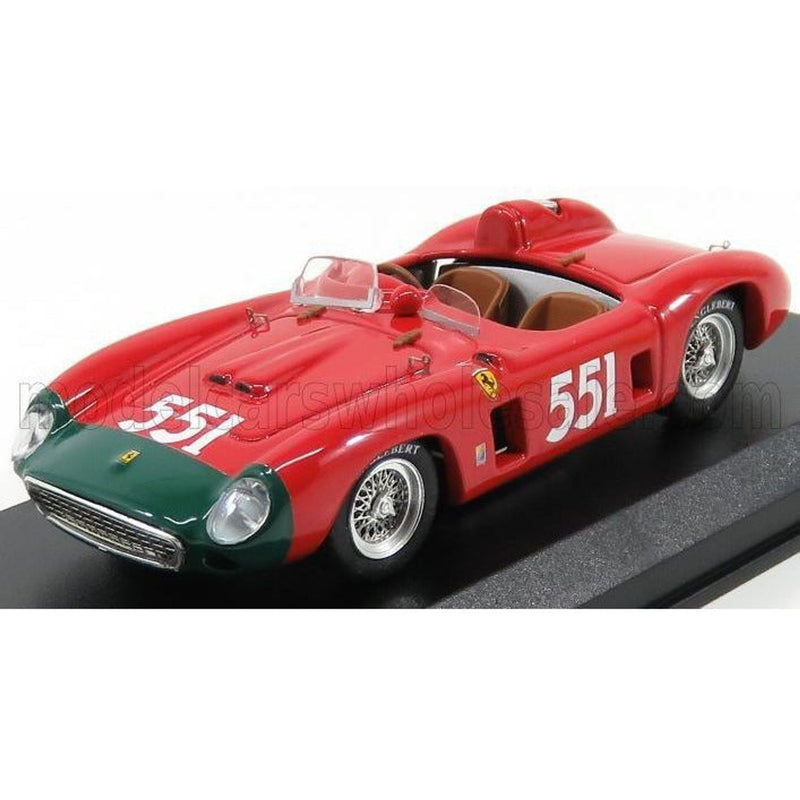 Ferrari 860 Monza Spider Ch.0628 N 551 2Nd Mille Miglia 1956 Collins - Klementaski Red 1:43