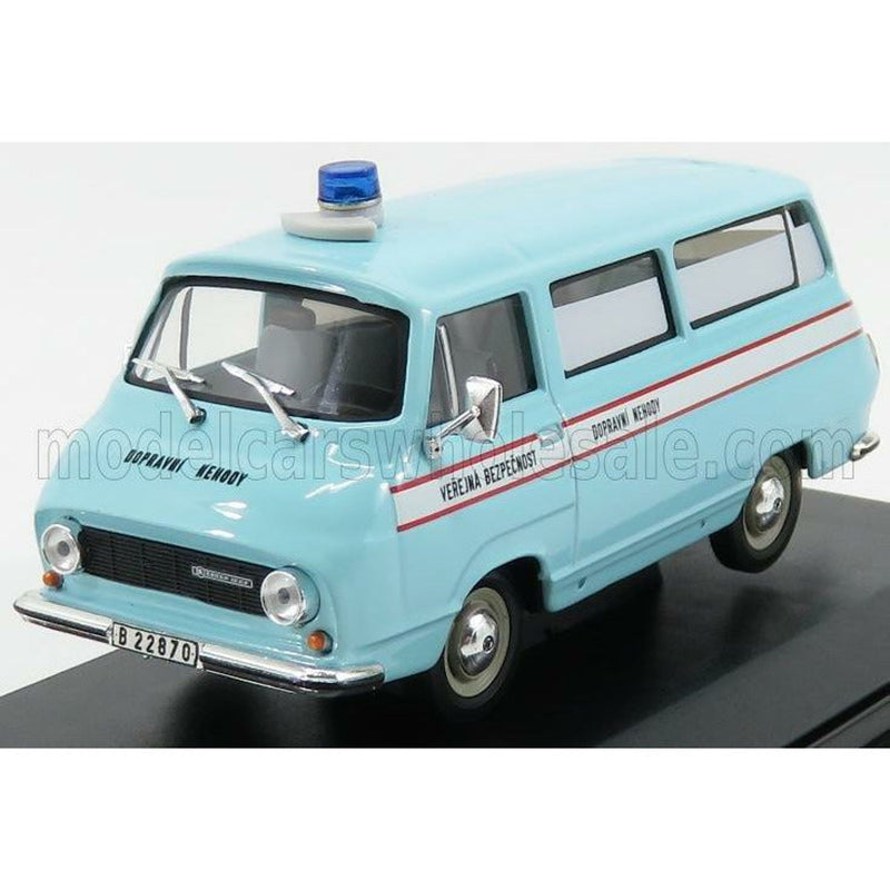 Skoda 1203 Minibus Communist Police Czechoslovak 1974 Light Blue - 1:43