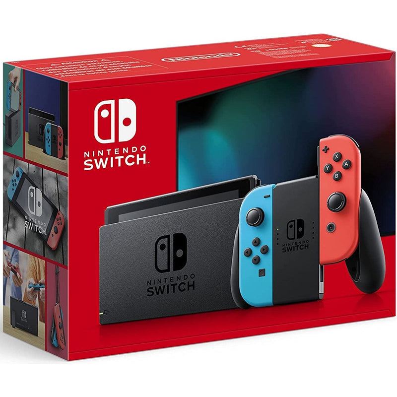 Console With Neon Red & Blue Joy-Con Version 1.1 Improved Battery Life EU