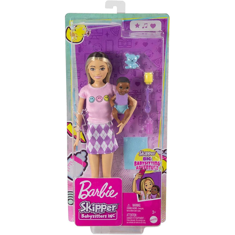 Barbie Skipper Babysitter Two-tone Hair Doll With Baby Doll