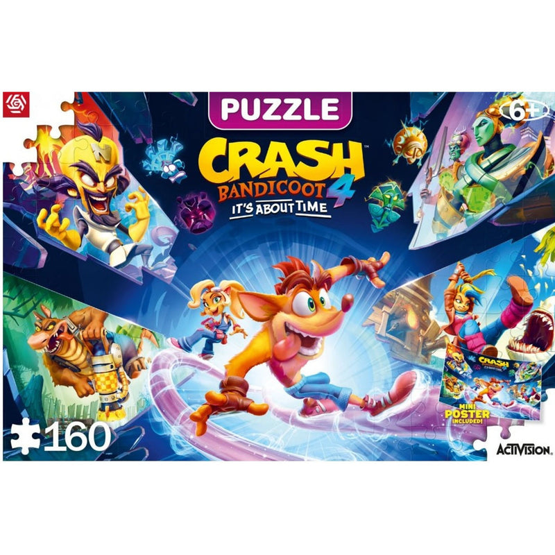 Kids Puzzle Crash Bandicoot 4: It's About Time 160 Pieces Puzzle Puzzles