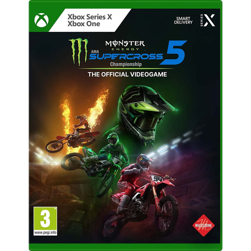 Monster Energy Supercross 5 Compatible with Microsoft Xbox One | Microsoft Xbox Series X|S