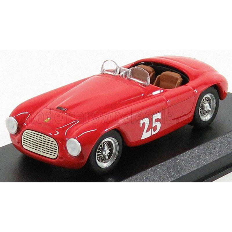 Ferrari 166 Touring Barchetta N 25 Winner Palm Springs 1951 M.Lewis Red 1:43
