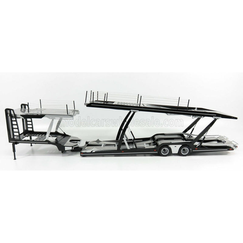 Accessories Trailer For Actros 2 1863 Gigaspace 2018 Truck Car Transporter Cars Not Included Black Silver - 1:18