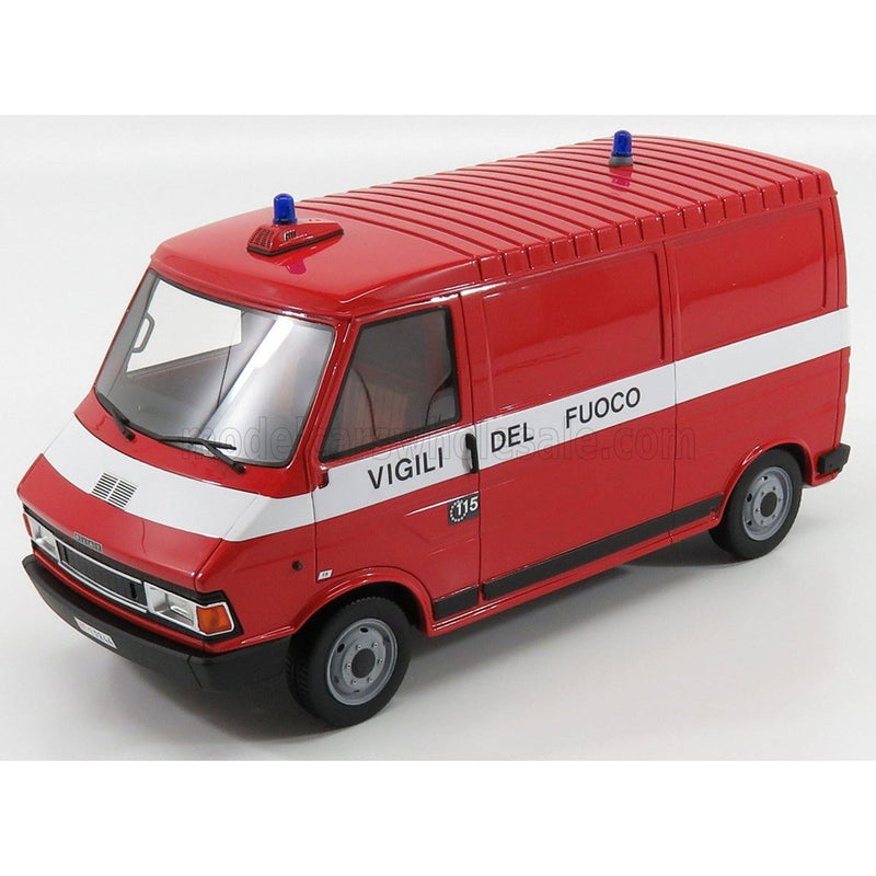 Fiat Fiat 242 Van Vigili Del Fuoco 1984 Fire Engine Red White - 1:18
