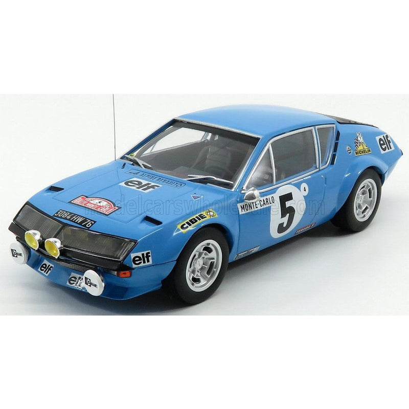 Renault Alpine A310 1800 N 5 Rally Montecarlo 1975 J.L.Therier - M.Vial Light Blue 1:18